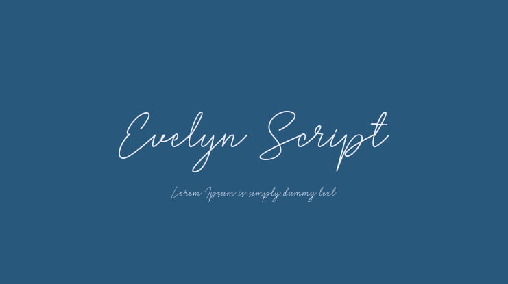 Evelyn Script Font
