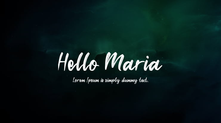 Hello Maria Font