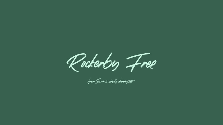 Rockerby Free Font