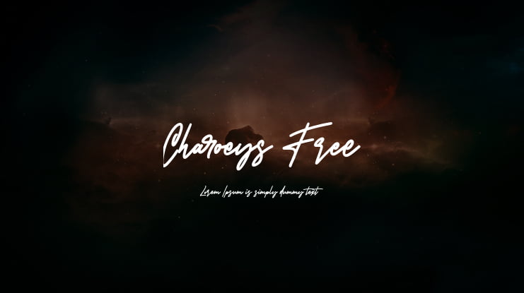 Charoeys Free Font