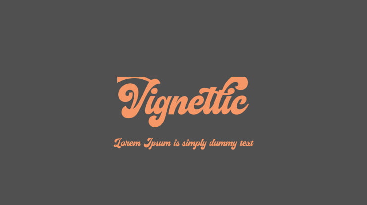 Vignettic Font