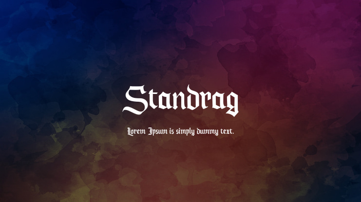 Standrag Font