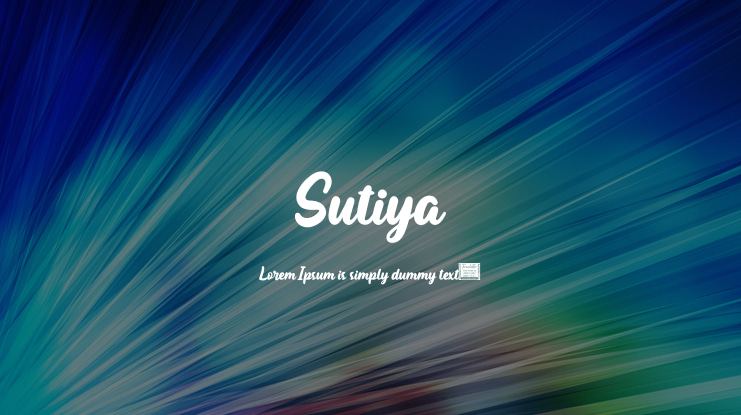 Sutiya Font