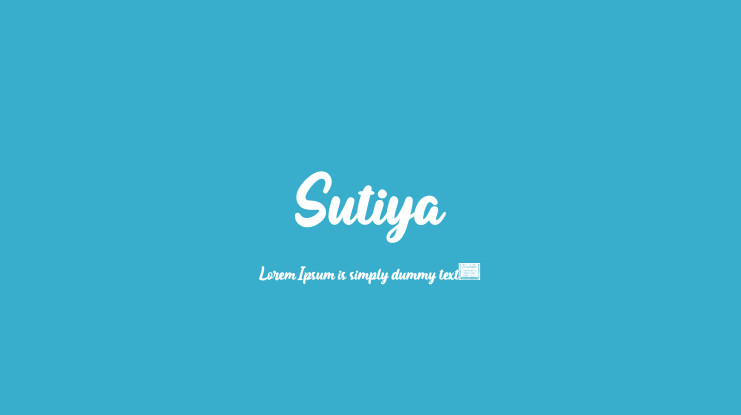 Sutiya Font