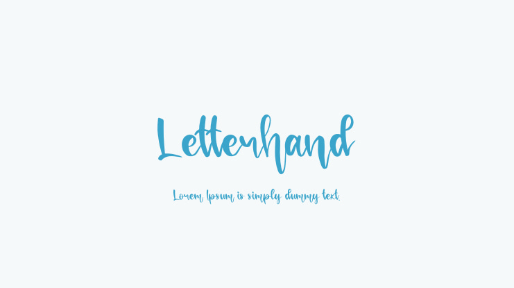 Letterhand Font