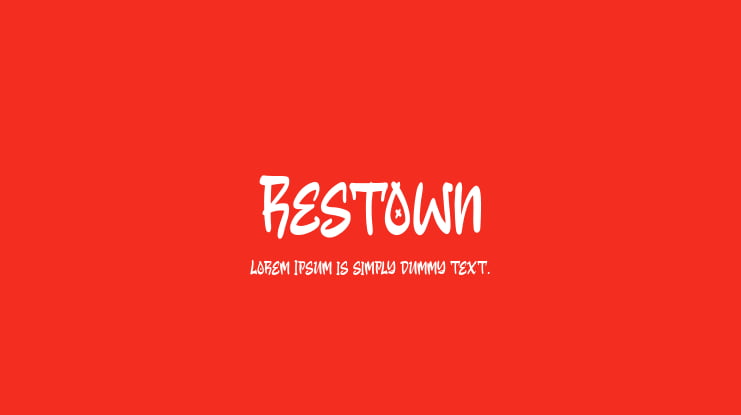 Restown Font