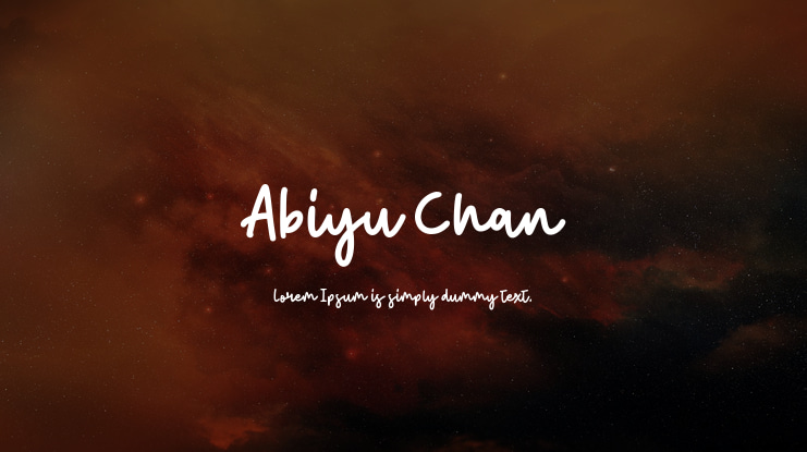 Abiyu Chan Font Family