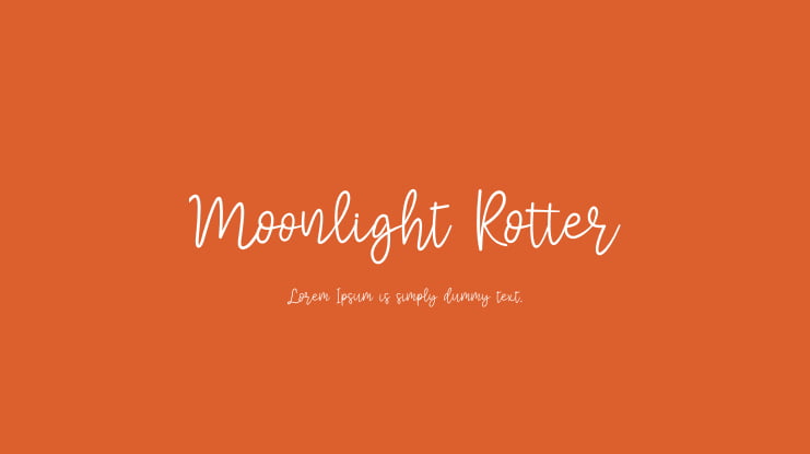 Moonlight Rotter Font