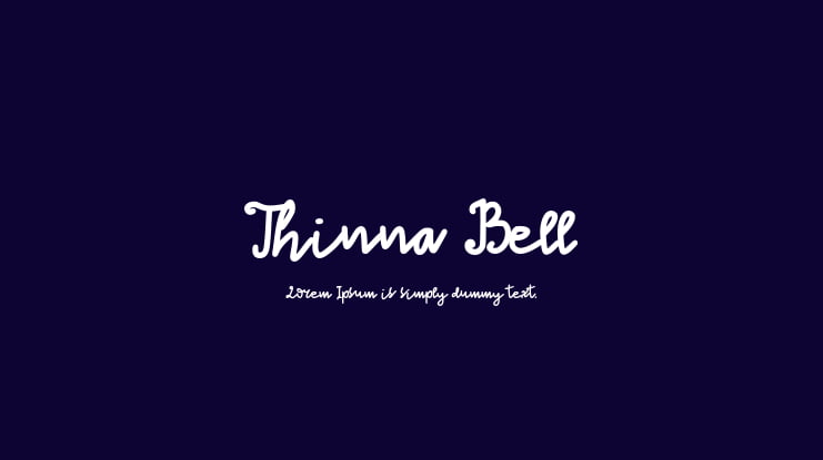 Thinna Bell Font