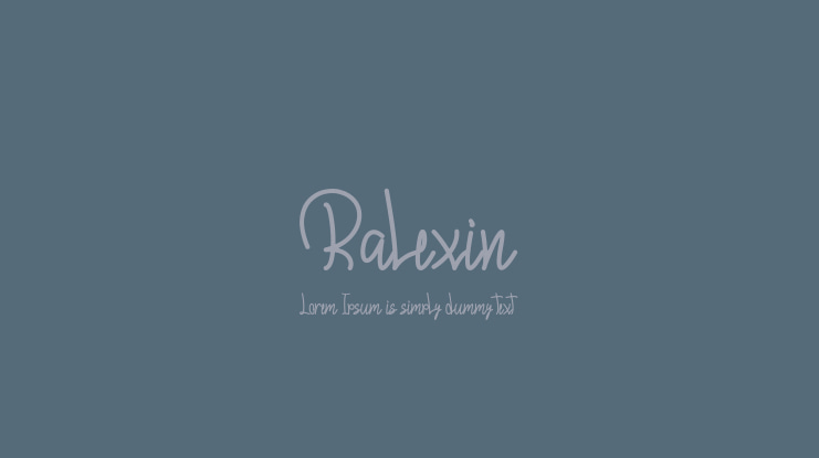 Ralexin Font