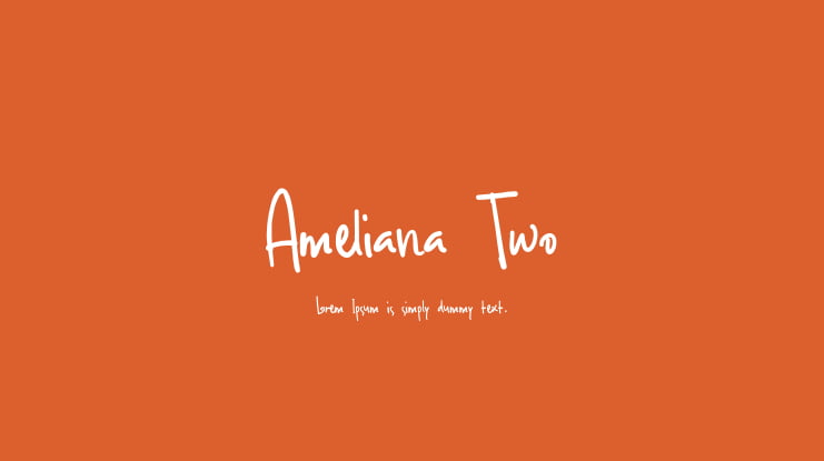 Ameliana Two Font Family