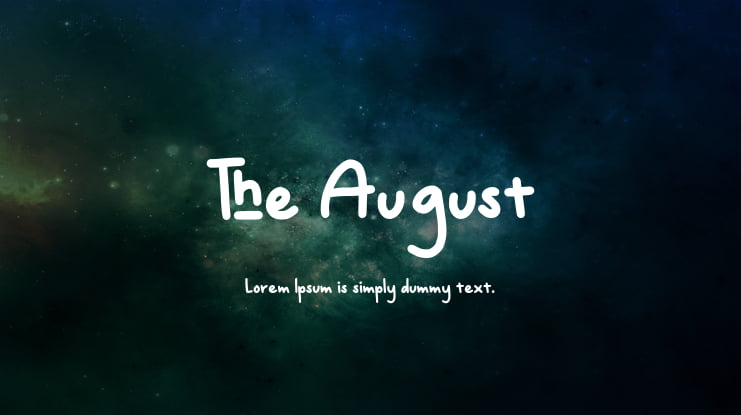 The August Font
