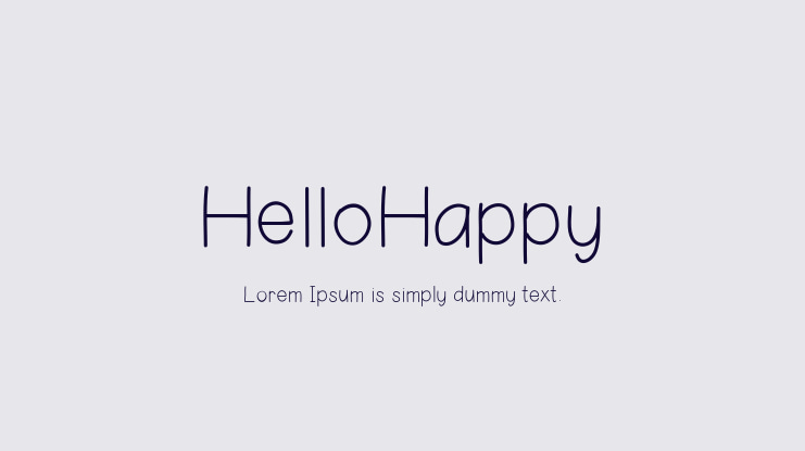 HelloHappy Font