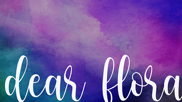 dear flora Font