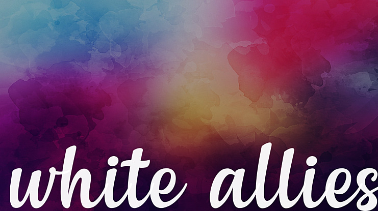 white allies Font