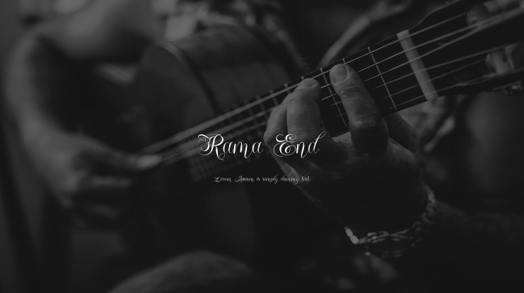 Rama End Font