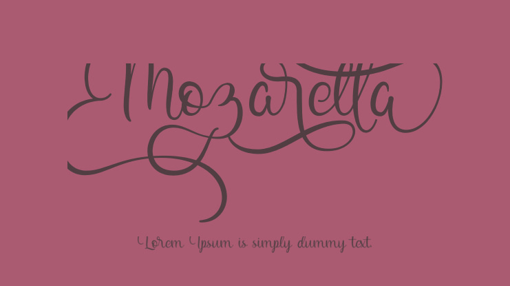 Mozarella Font