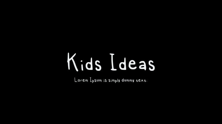 Kids Ideas Font