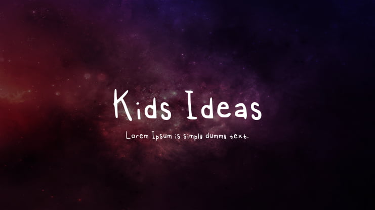 Kids Ideas Font