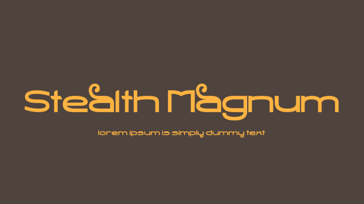 Stealth Magnum Font Family