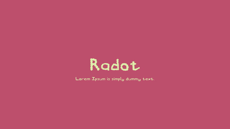 Radot Font