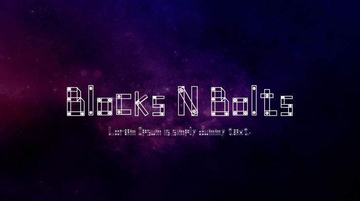 Blocks N Bolts Font