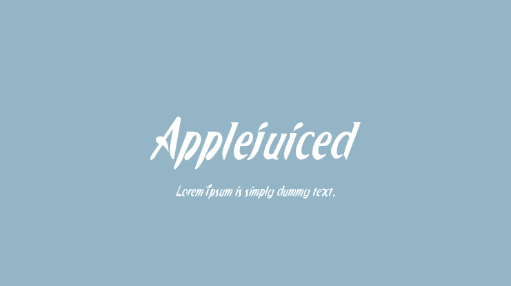 Applejuiced Font