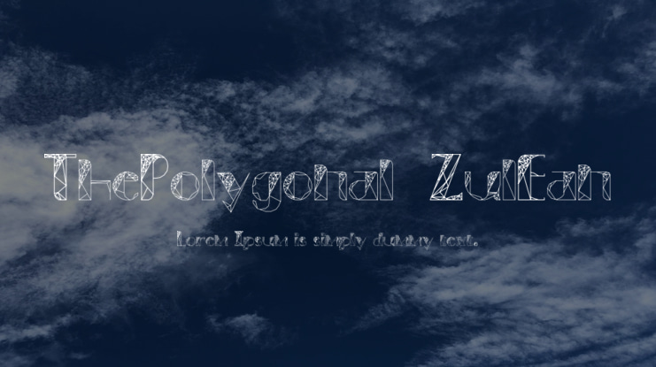 ThePolygonal-ZulEan Font