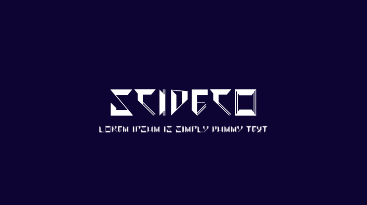 Scideco Font
