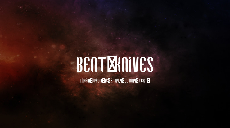 Bent-Knives Font