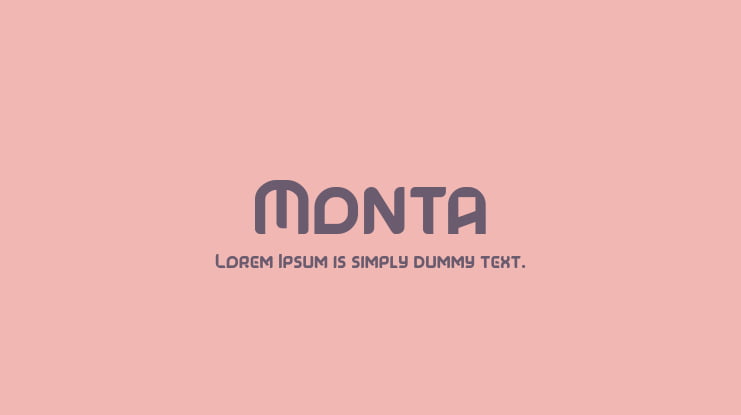 Monta Font