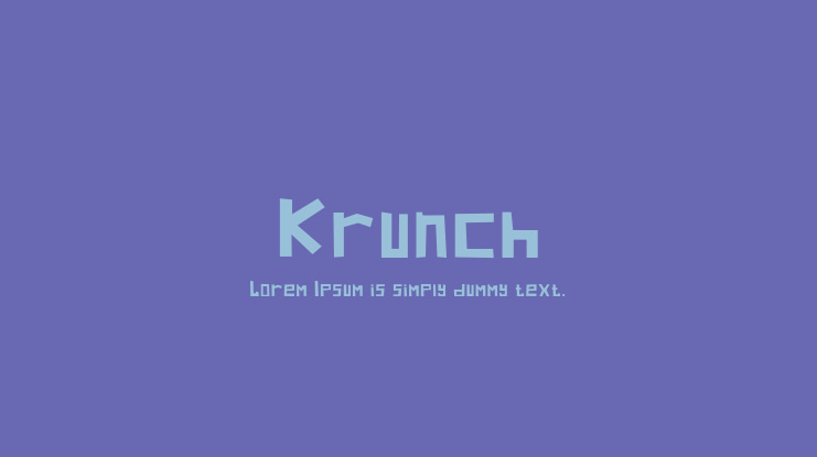 Krunch Font