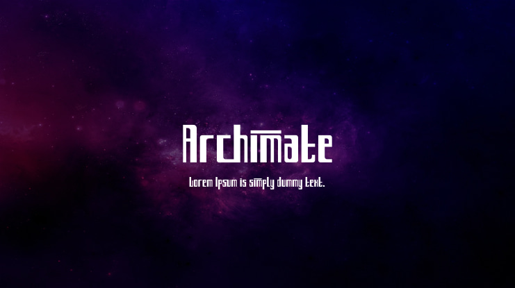 Archimate Font Family