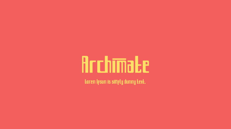 Archimate Font Family