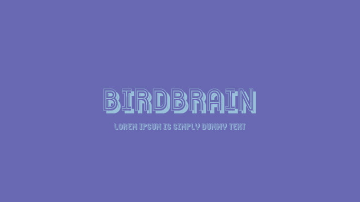Birdbrain Font