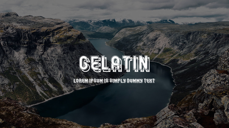 Gelatin Font