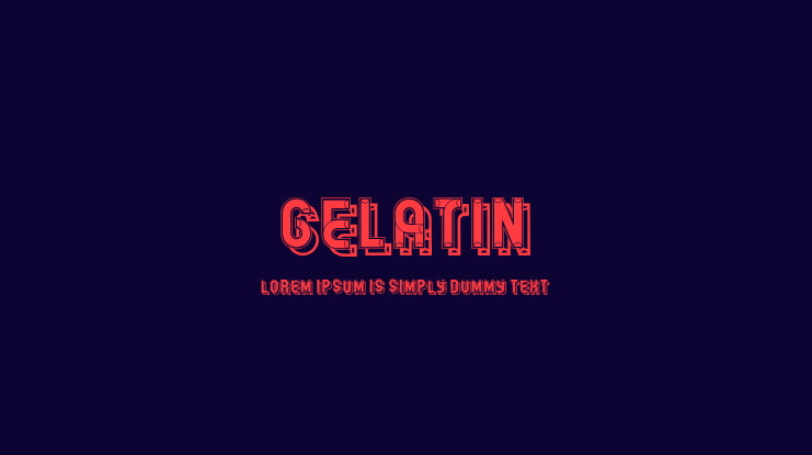Gelatin Font