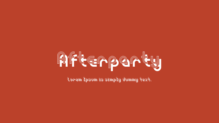 Afterparty Font