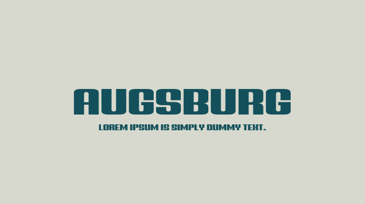 Augsburg Font Family
