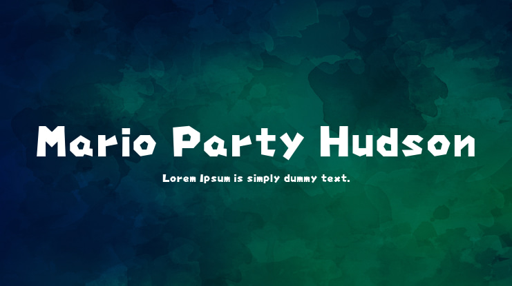 Mario Party Hudson Font