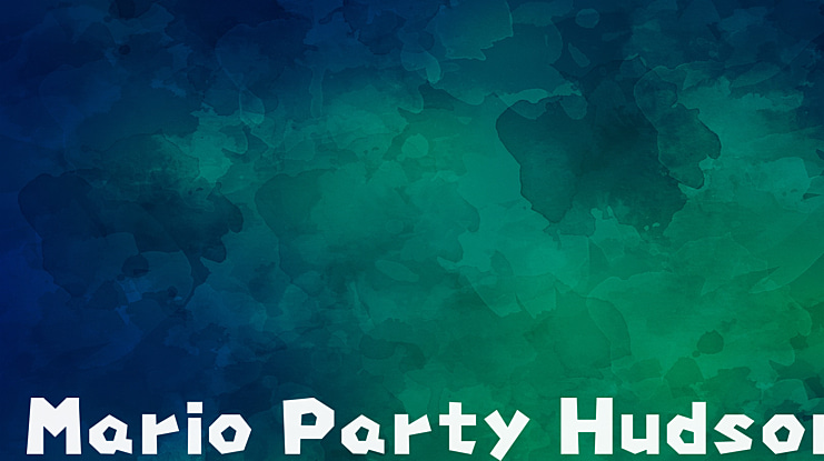 Mario Party Hudson Font