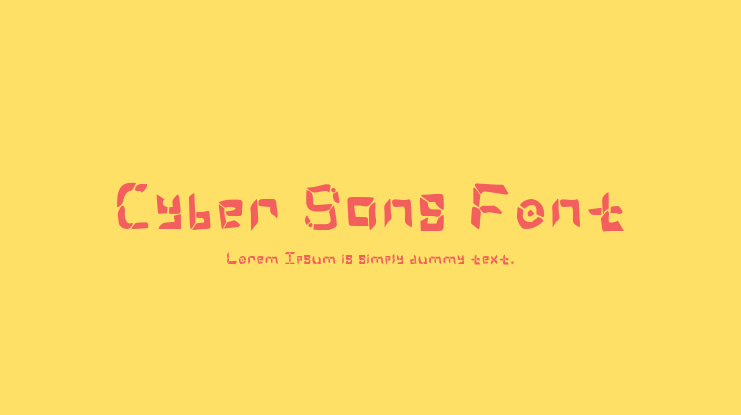 Cyber Sans Font