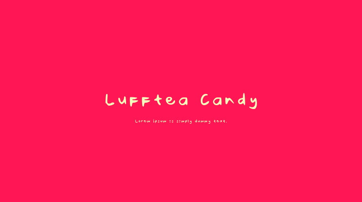 Lufftea Candy Font