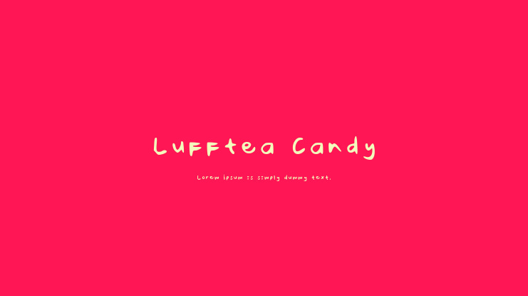 Lufftea Candy Font