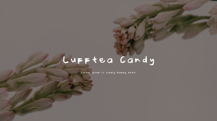 Lufftea Candy Font