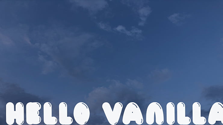 Hello Vanilla Font