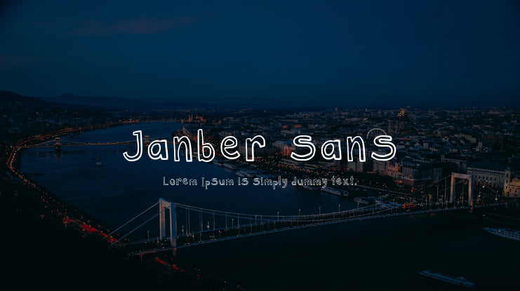 Janber_sans Font