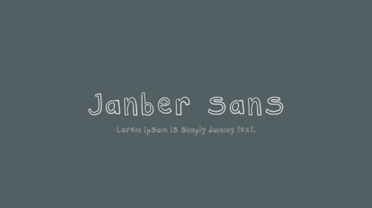 Janber_sans Font