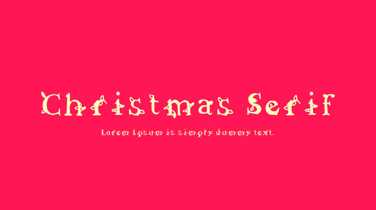 Christmas Serif Font