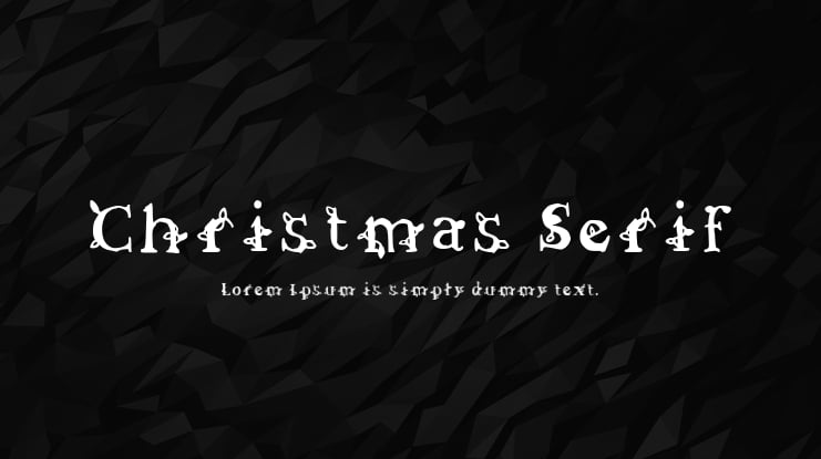 Christmas Serif Font